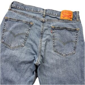 Levis 550 Jeans Mens 36x30 Blue Denim Straight Leg Stretch Workwear Biker